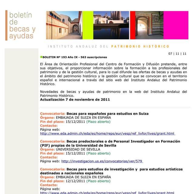 Novedades becas