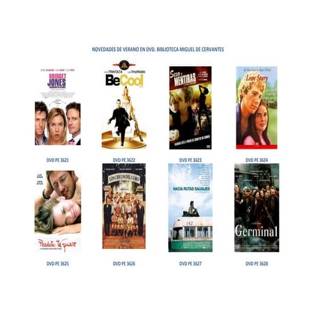 Novedades dvd verano