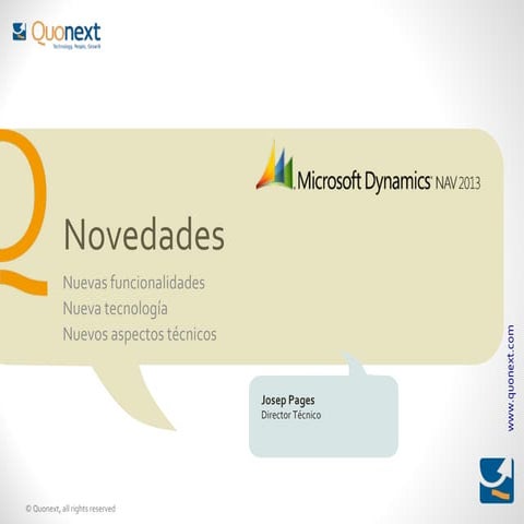 Novedades en Dynamics NAV 2013