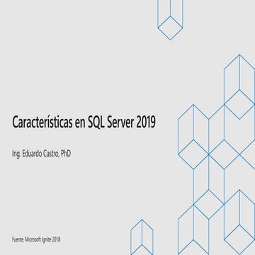 Novedades en SQL Server 2019