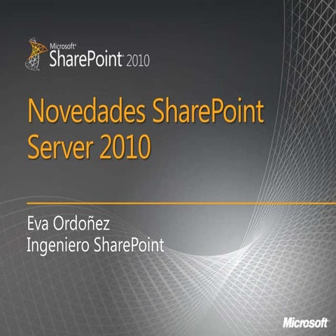 Novedades Sharepoint server 2010
