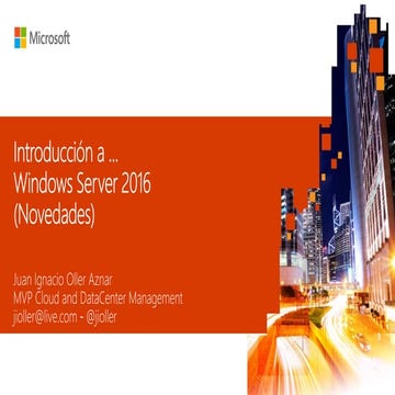 Novedades de Windows Server 2016