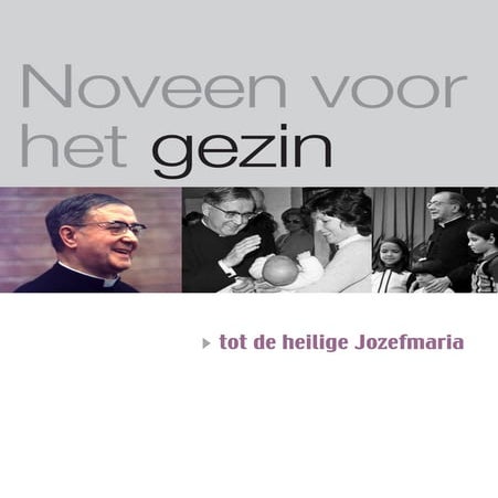 Noveen voor het gezin tot de heilige Jozefmaria