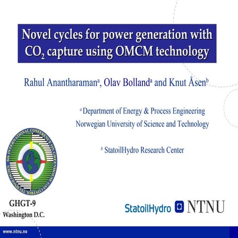 Novel Power Cycles With Omcm