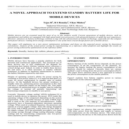 Novel approach to extend standby battery life for mobile devices