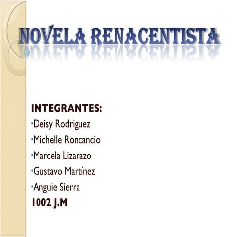Novela Renacentista
