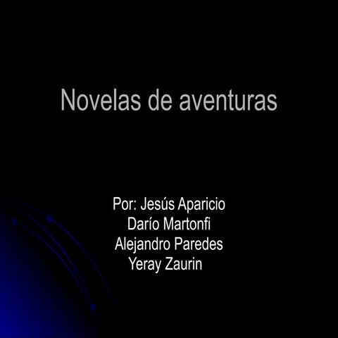 Novelas de aventuras