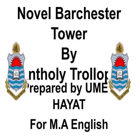 Novel barchester tower