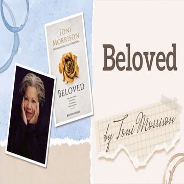 Novel_Beloved “BELOVED” by Toni Morrison  Beloved
