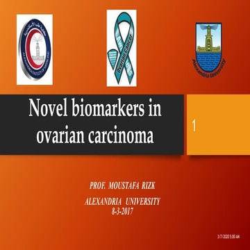 Novel biomarkers in ovarian carcinoma