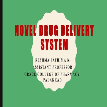 Novel drug delivery system