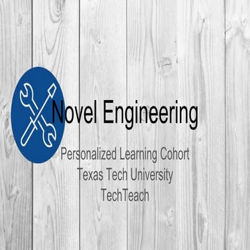 Novel engineering tech teach