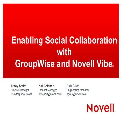 Novell   enabling collaboration