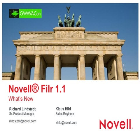 Novell filr 1.1 whats new (English)