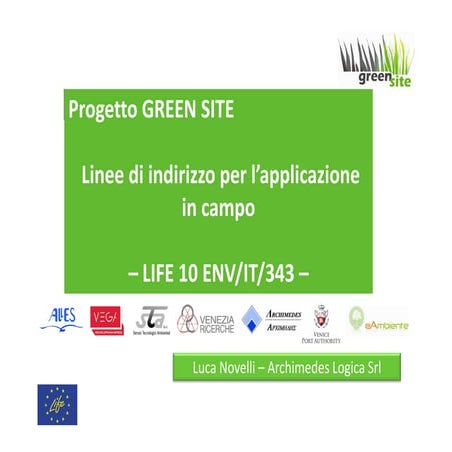 Analisi e prospettive di sviluppo del progetto Green Site 