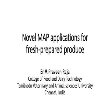Novel map applications for fresh prepared produce | PPTX
