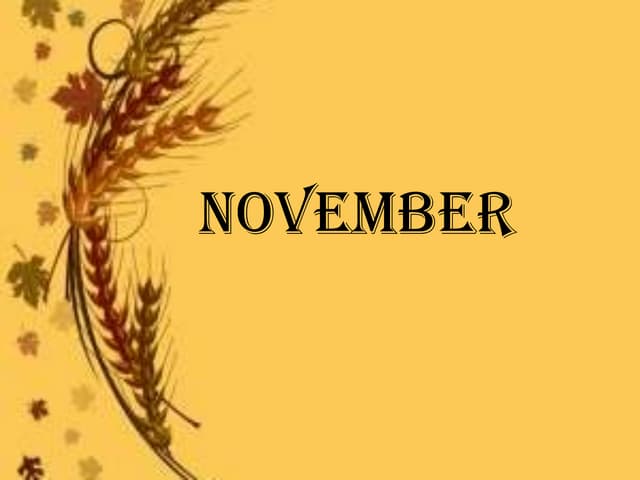 November | PPT