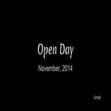  Frappe Open Day - November 2014