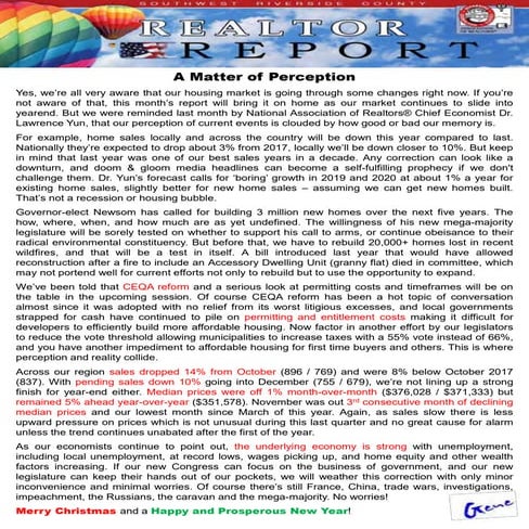 November 2018 Realtor Report