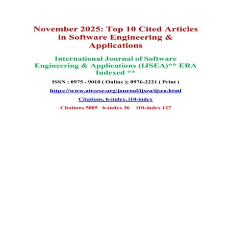 November 2025 - Top 10 Read Articles in Software Engineering & Applications.pdf