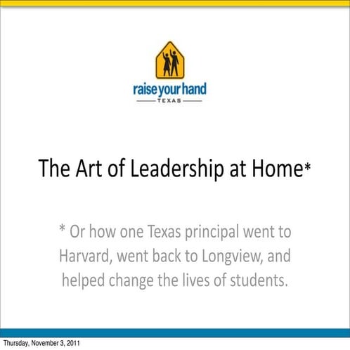 RYHT Leadership Program Alum Brings Big Changes