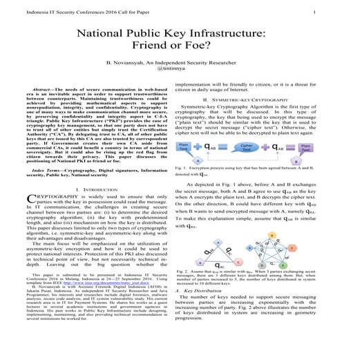 B.Noviansyah - “National Public Key Infrastructure: Friend or Foe?"