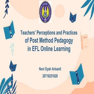 Post Method Pedagogy in EFL Online Learning