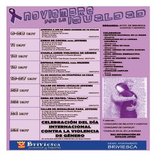 Noviembre por la igualdad en Briviesca