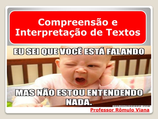 Compreensão e Interpretação de Textos 