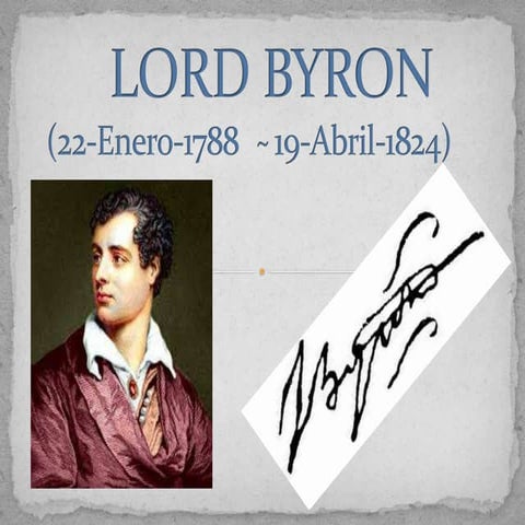 No volveremos a vagar  lord byron
