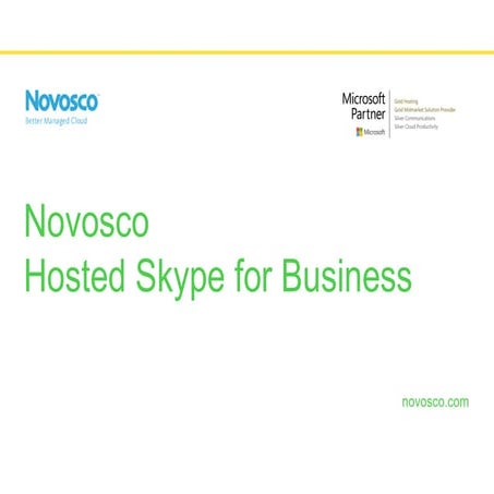 Novosco Hosted Skype for Business