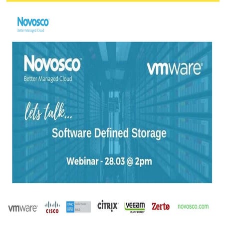 Novosco software defined storage webinar