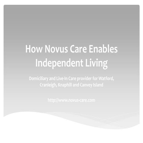 How we enable independent living with our home care services