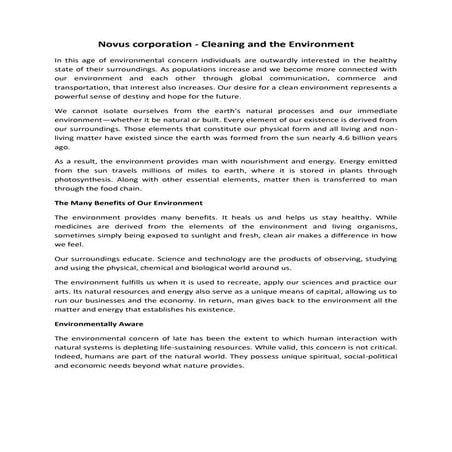 Lesson 1 care for the environment | PPTX