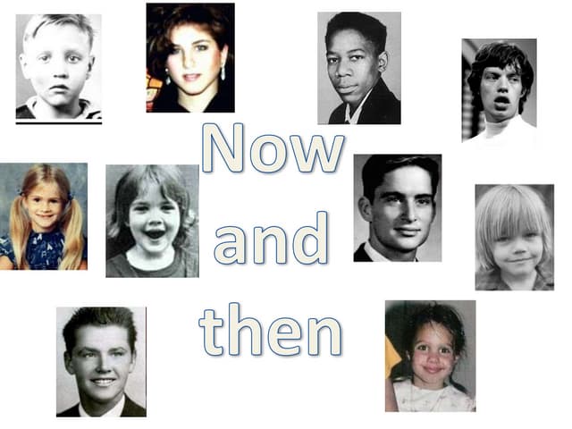 Now and then movie actors and actre...