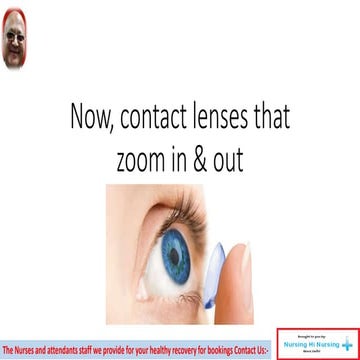 Now, contact lenses that zoom in & out
