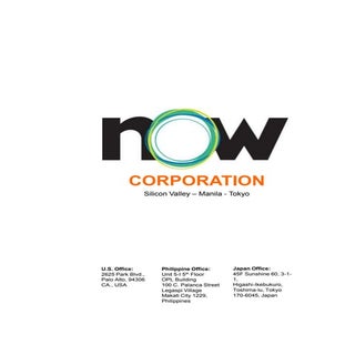 Now Corporation Marketing Book