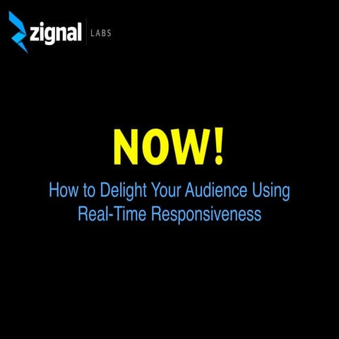 Now! How to Delight Your Audience and Hug Your Haters With Realtime Online Se...