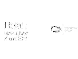 Retail Trends Outlook 2015