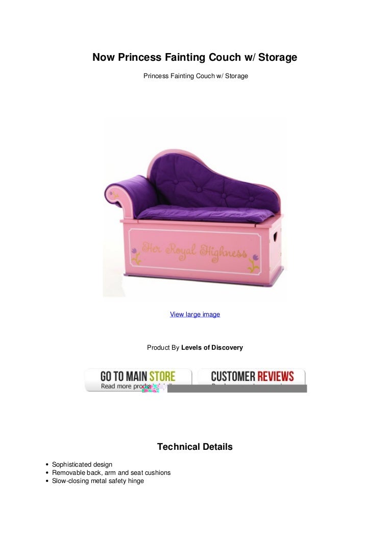 Now Princess Fainting Couch W Storage