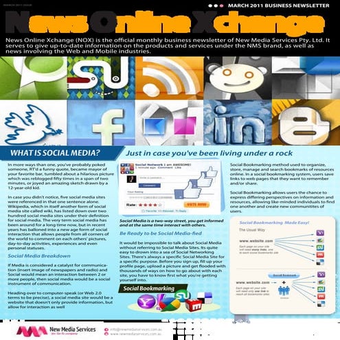 New Media Services News Letter For March 2011