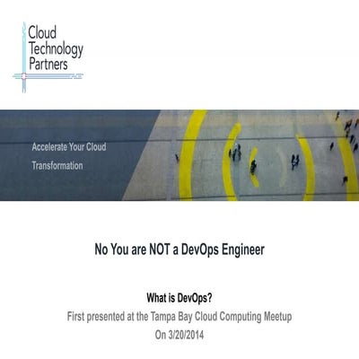 No you are not a DevOps engineer
