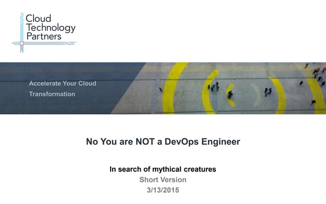 No you are not a DevOps engineer (revisted)