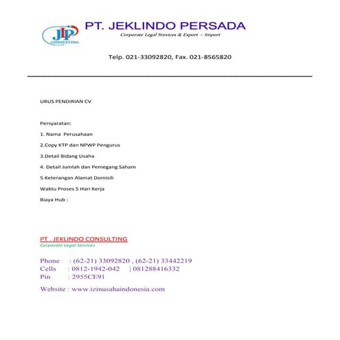 PENDIRIAN CV EXPRESS