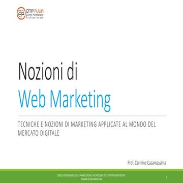 Nozioni di web marketing