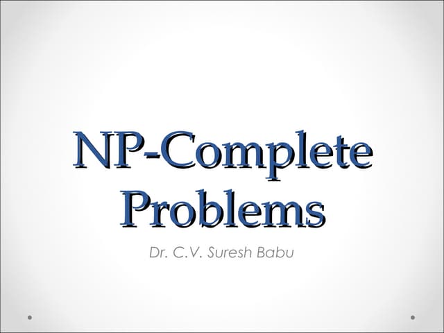 Np complete