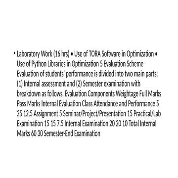 Comprehensive Guide to Optimization Techniques and Evaluation in ...