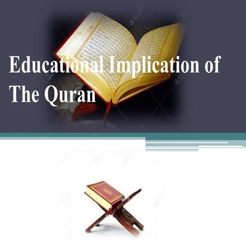 educational implication of quran