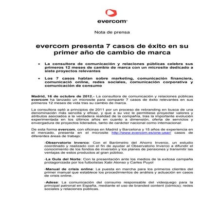 Np casosdeexito evercom