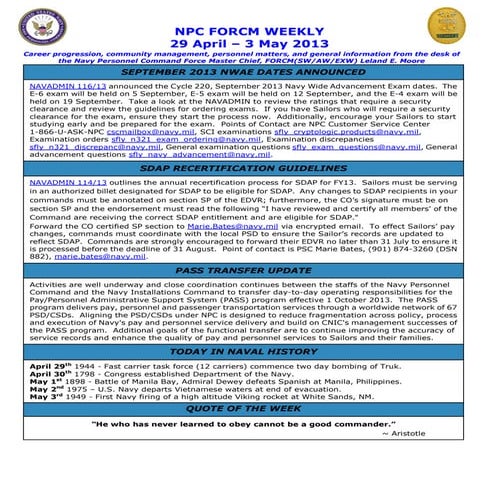 Npc force weekly 29 april   3 may 2013